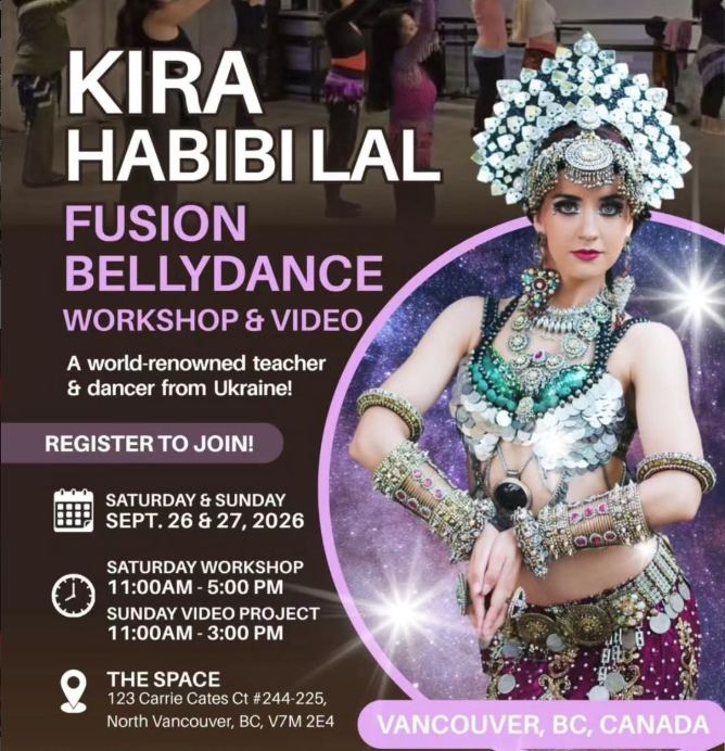 Kira Lebedeva Tribal Fusion Bellydance Online classes based in Ukraine